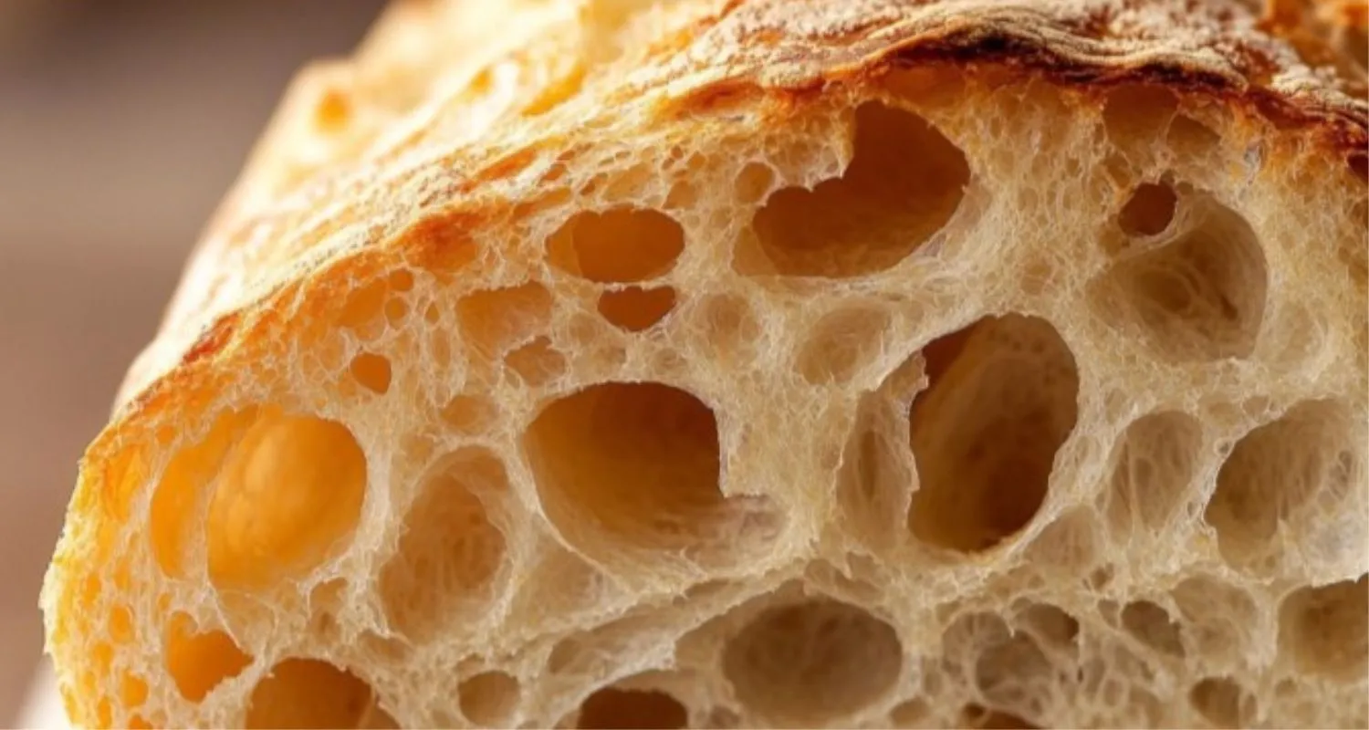 freshly baked French bread slice